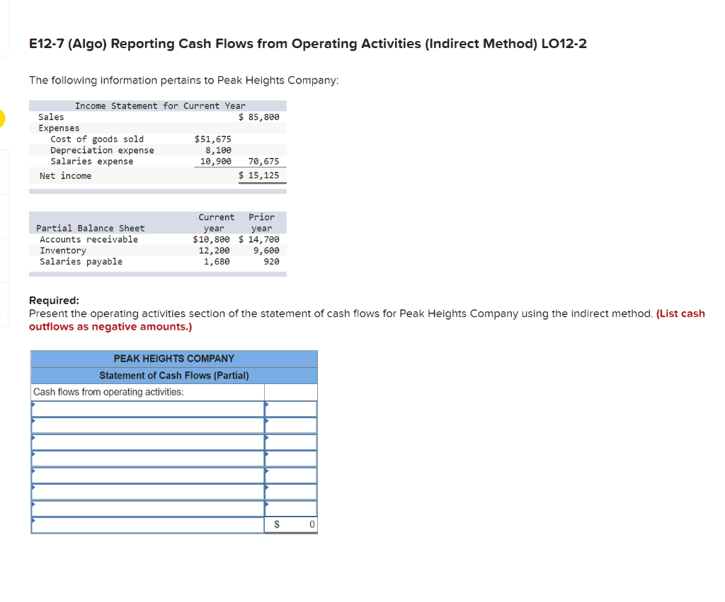 please show work and formulas for each answer. please put into excel