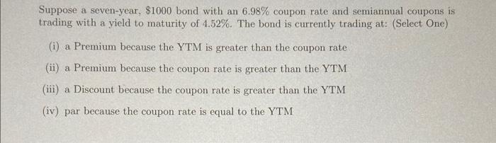 please show the steps to the answer without excel, thank you Suppose