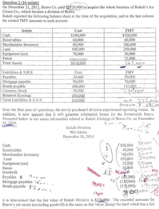 please solve it fast and cleart Question 2 (16 points) On December