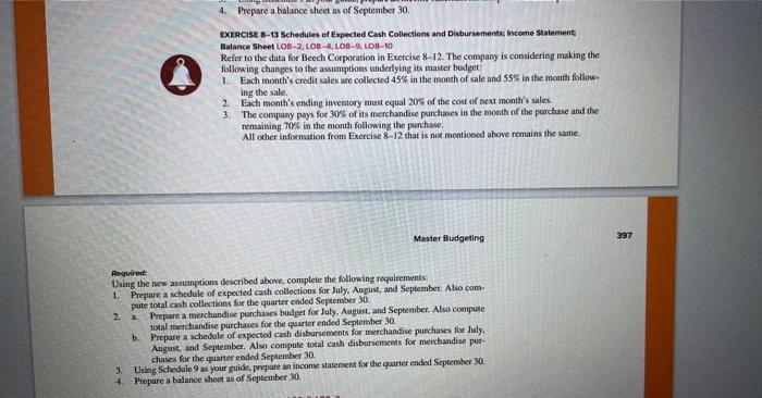 8 A Read aloud Assets Cash.. Accounts receivable EXERCISE 8-12 Schedules of