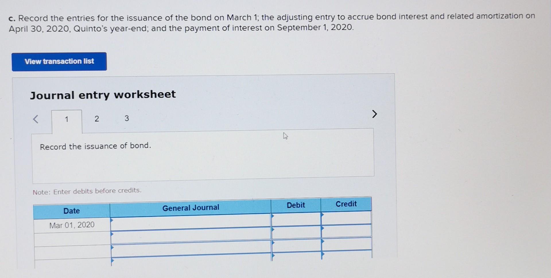 of issue. (Do not round intermediate calculations. Round the final answer to