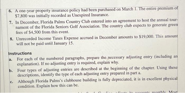 L04-3, L04-4, 04-6, L04-7 EM 4.1A 9 Adjusting Entries Florida Palms Country