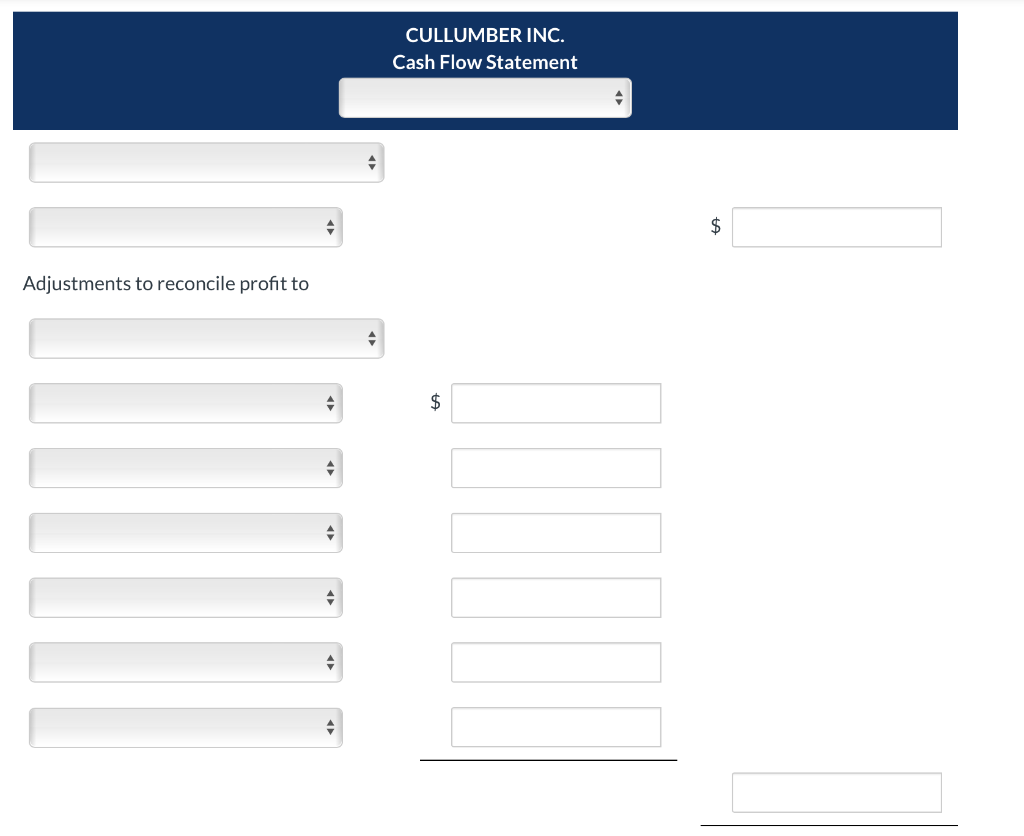 CULLUMBER INC. Income Statement Year Ended December 31, 2024 Sales $716,040 Cost