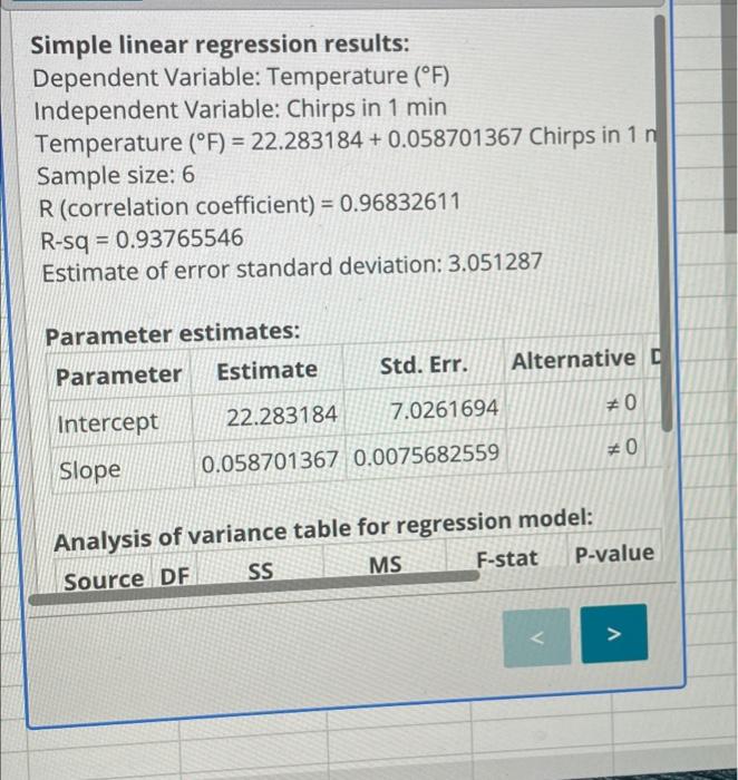 Find the regression equation, letting the first variable be the independent (x)