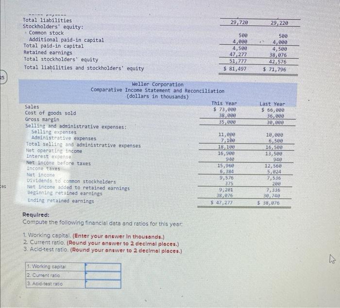 current liablifies, and sales over the last five years (Yeat 5 is