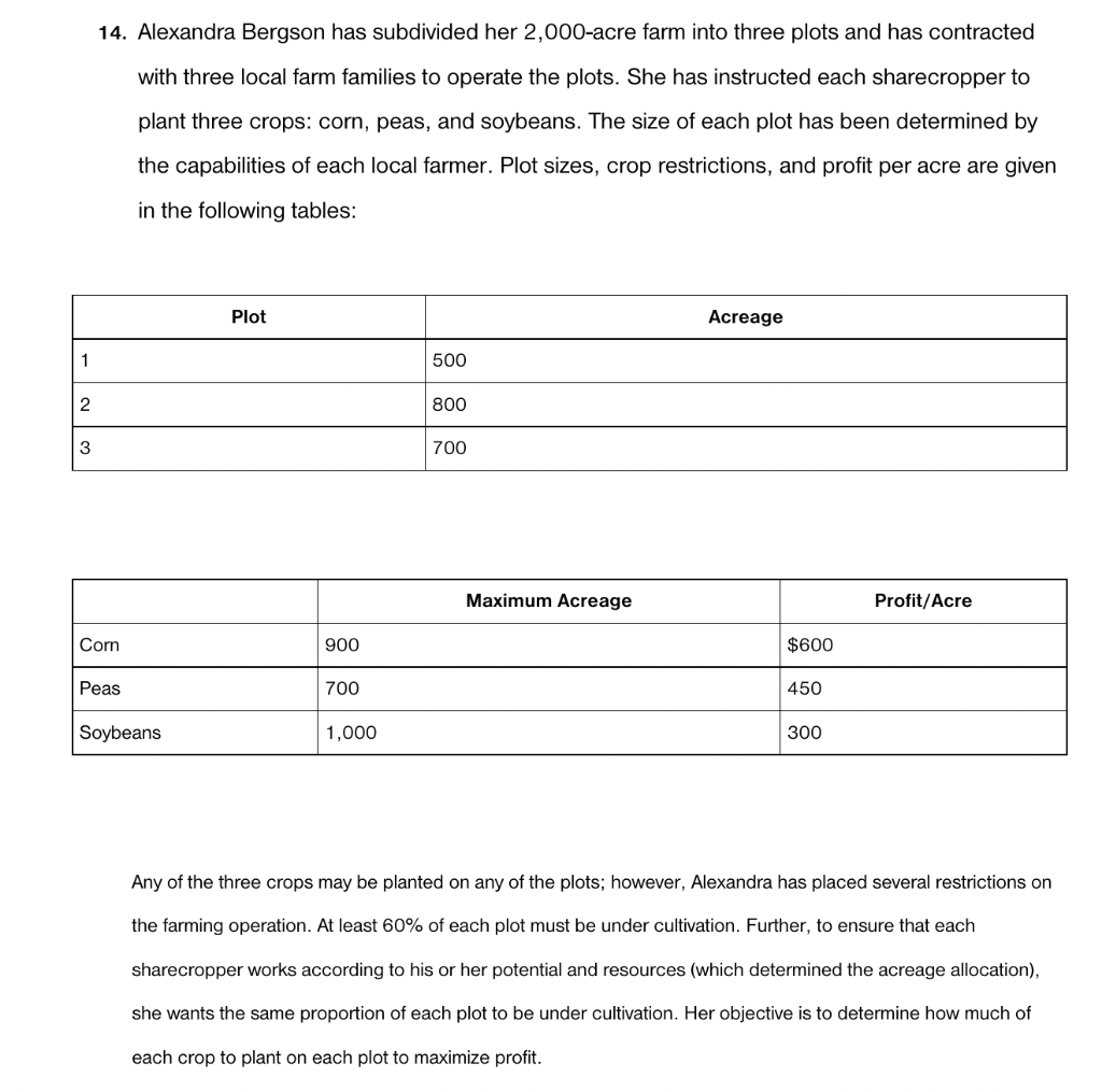 Give the linear programming formulation, provide the decision variables, objective function
