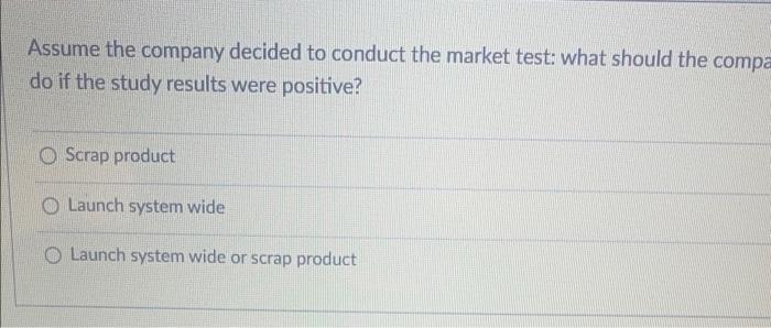 company recently completed the product design effort. The COO now has to