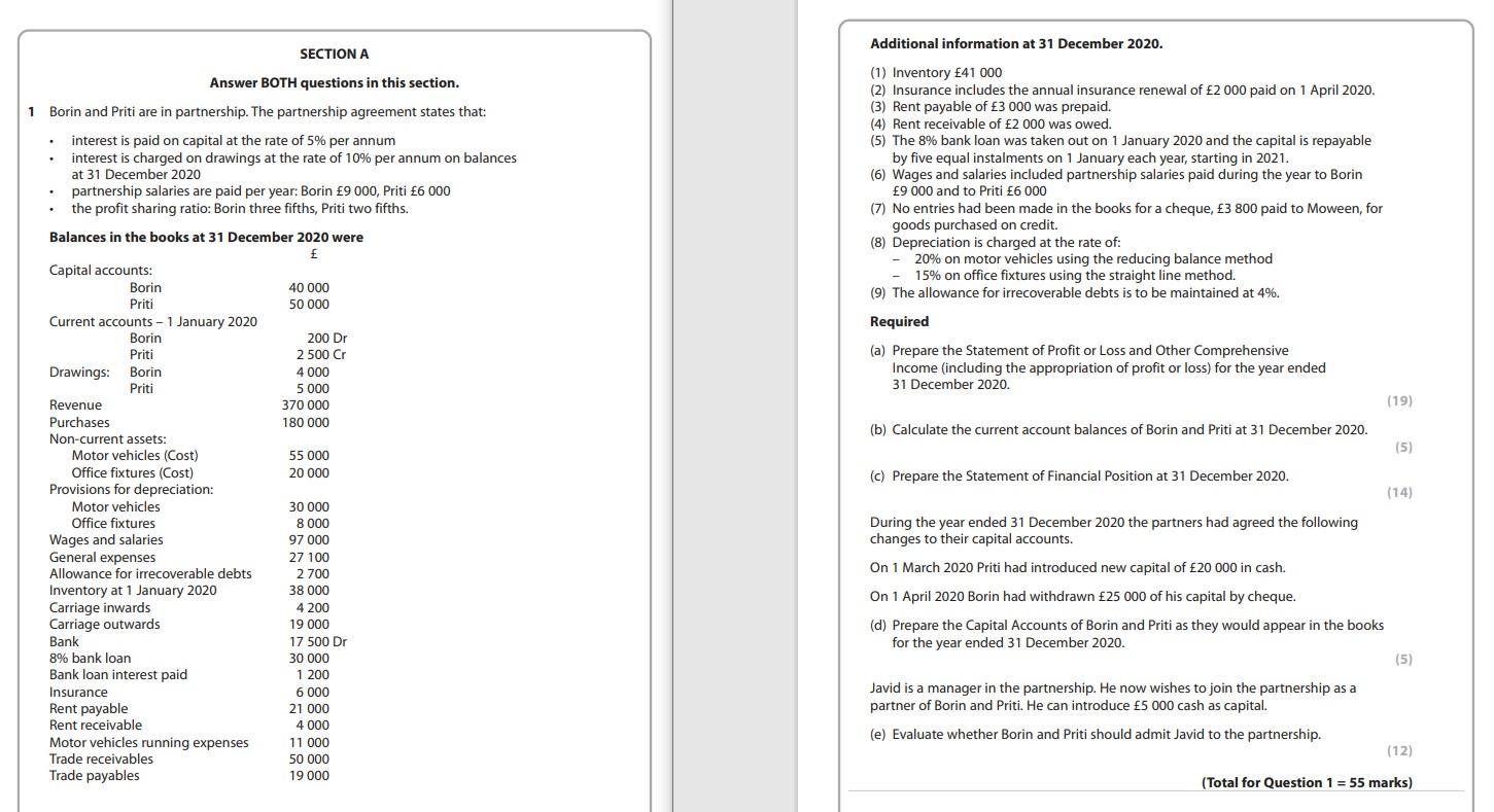  please prepare the financial statement (poin c) Additional information at 31