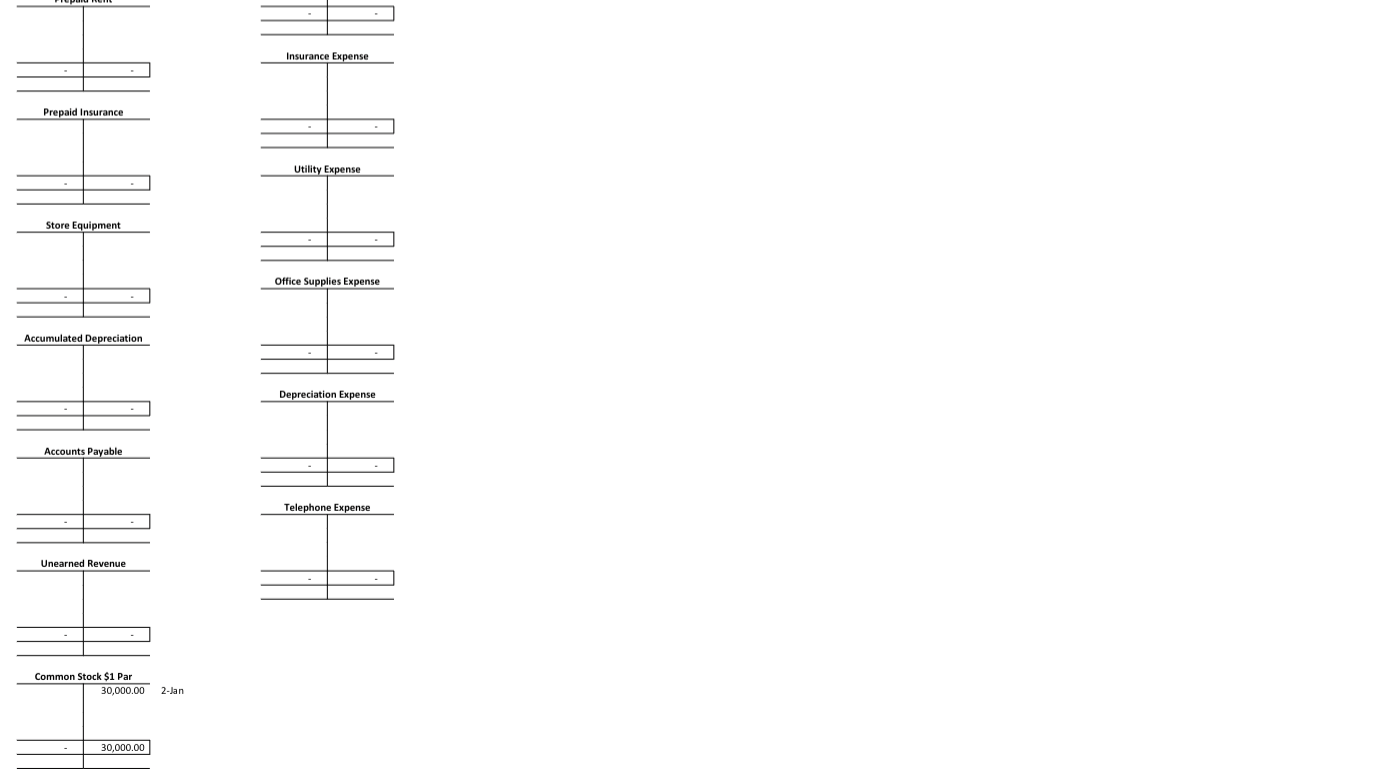 be dated 1/31. Adjusting Entries: January 31 The company prepaid 6 months