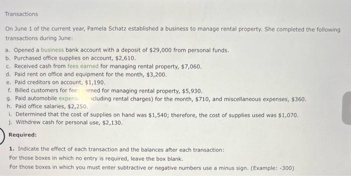 Please help me with these accounting questions: a. Opened a business bank