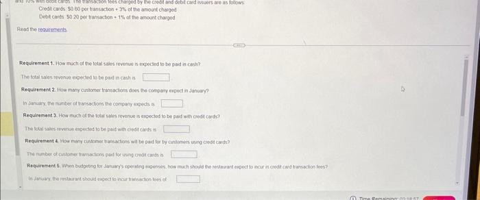 please answer asap will give thumps up!! Crest caids $960 per tanssction