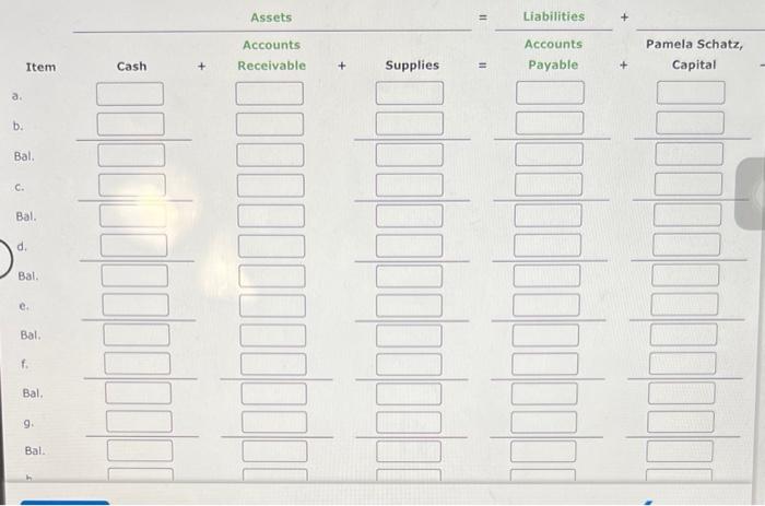 account with a deposit of $29,000 from personal funds. b. Purchased office