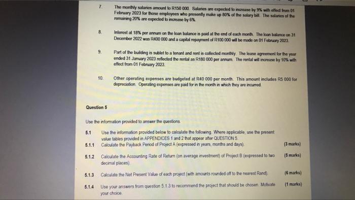 Budget INFORMATION The following information was provided by Intel Enterprises 1. 2