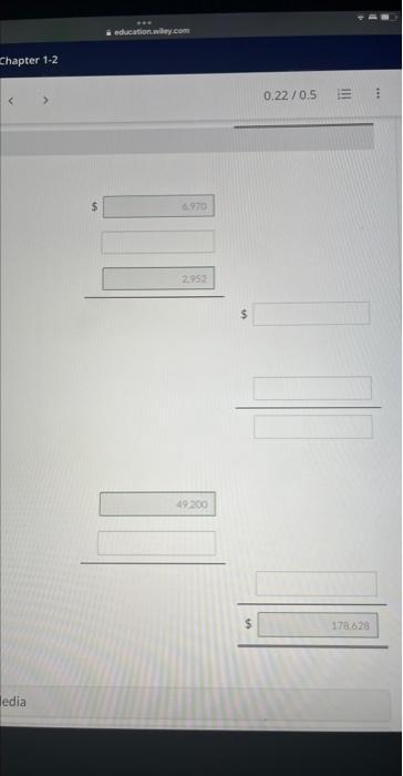 tand, Ewildings and fquipment. - Extra Credit Chapter 1-2 Question 3 of