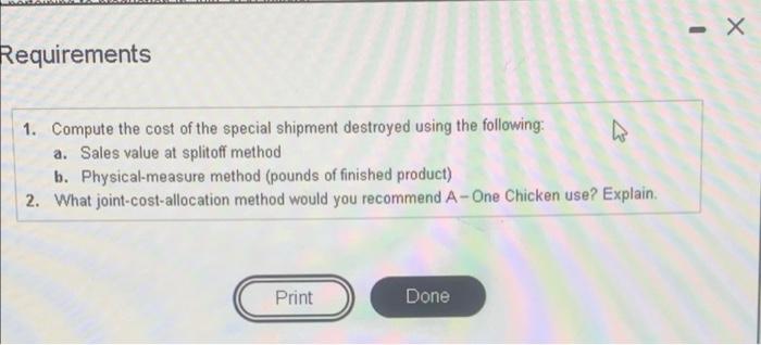 of Wholesale Selling Price per Pound Product When Production is Complete 125