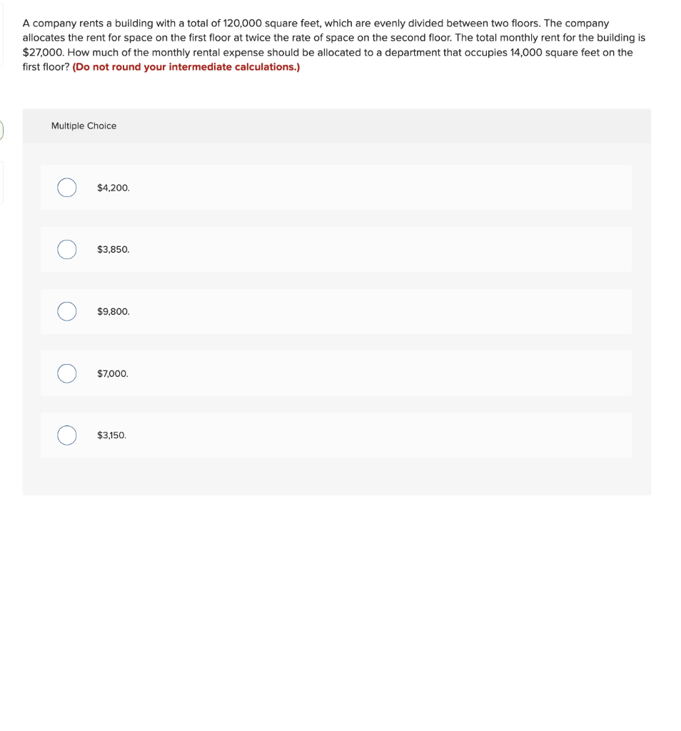 data is available for its service departments: The following information is available