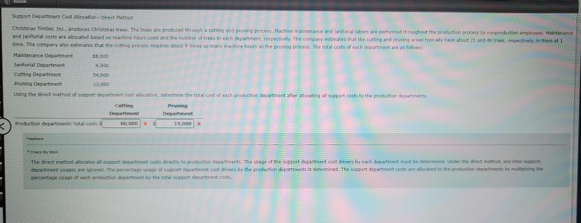 Inc., produces Christmas trees. The trees are produced through a cutting and