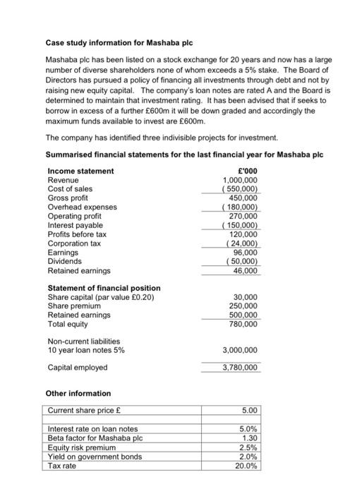 factor) is 4.25% pick which project is the best one, please show