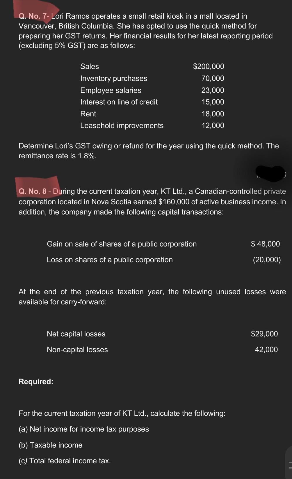 debt of $60,000 and preferred shares with a value of $20,000. Pat