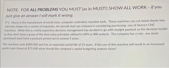  please show all work using this formula NOTE: FOR ALL PROBLEMS