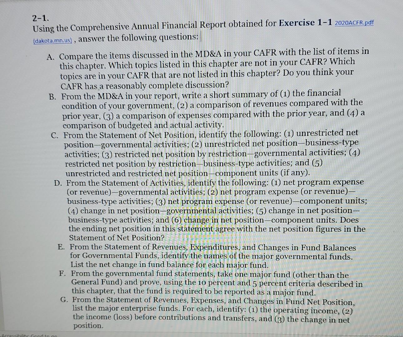  2020ACFR.pdf(dakota.mn.us) CAFR Dakote County Mn a 2-1. Using the Comprehensive Annual