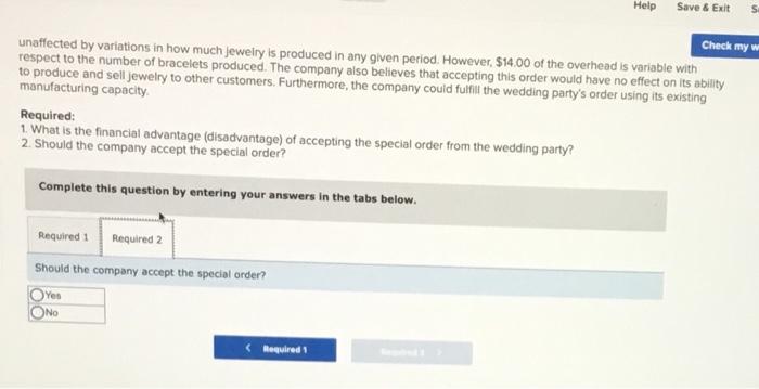 a gold bracelet for $402.00. The company's accounting system says that the