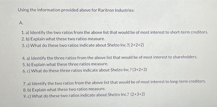 Qs2. Shelzo Inc., a manufacturer of construction equipment is considering the purchase