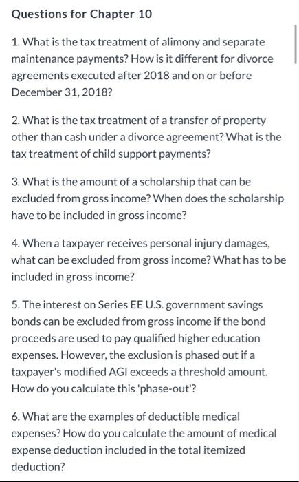  answer only one and explain.. 1. What is the tax treatment