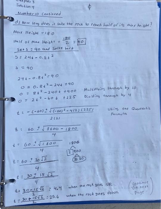 Lunar projectile motion A rock thrown vertically upward from the surface of
