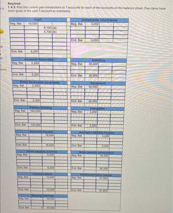 you! Required information The following information applies to the questions displayed below)