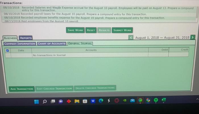 transcations TEAT Problem 3: Payroll Problem Background: Assignment: M&D Contractors has numerous