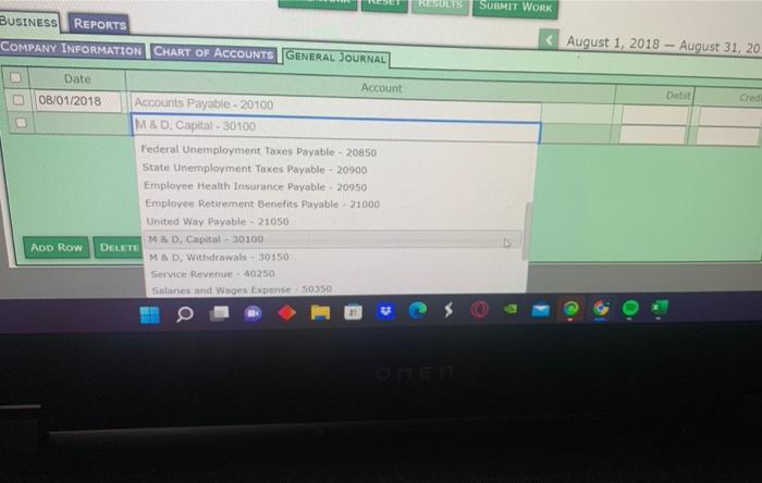 recent week ending August 10, each transaction. Click Post Transaction once you