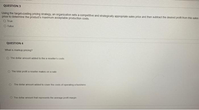 1 What is product mix pricing strategy? O A strategy that advertises