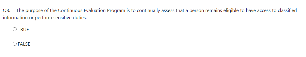 Need help with this question please thank you. Q8. The purpose of
