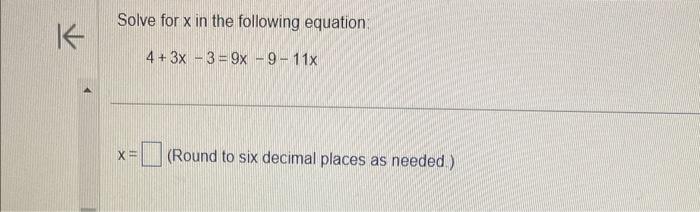 the exponential equation e2t=13 is equivalent to Solve for x in the