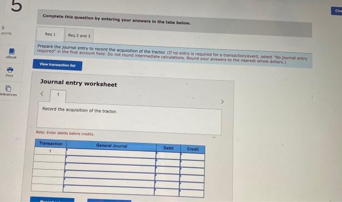Ed Sun 5 Check my work Exercise 10-9 (Algo) Acquisition cost; noninterest-bearing
