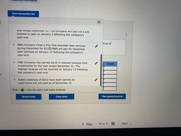recorded) 6% interest expense of $306 for the year ended December 31.