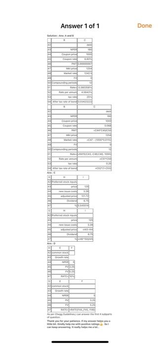 per we and 6 coupon rate for 51254. Aflotation cost of 1.15