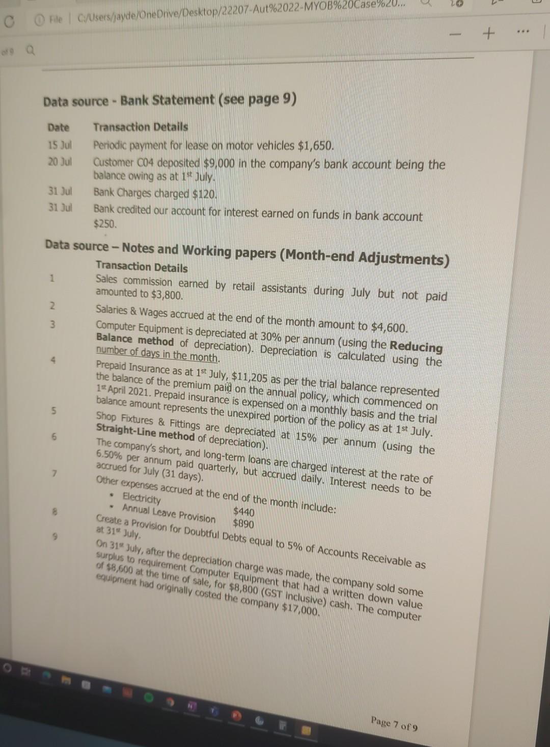 Autumn 2022 Data source - Deposit book (Cash Receipts) Date Transaction Details