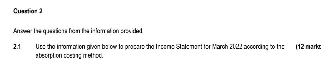 Please assist in answering the questions below Question 2 Answer the