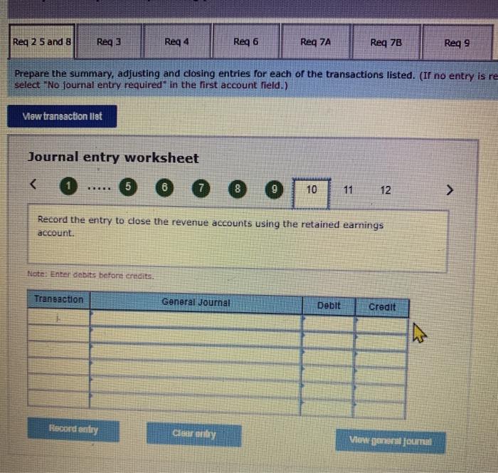 part should be complete other than the 3 journal entries i have