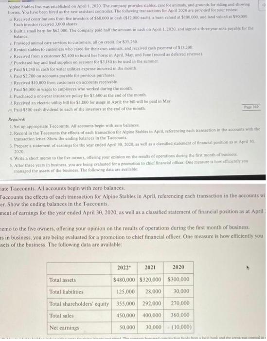 hi I need the answer for number 5 please. thank you Alpine