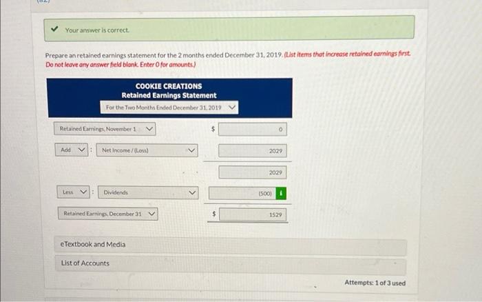 the December transactions and adjusting entries, Natalie prepared the following adjusted trial