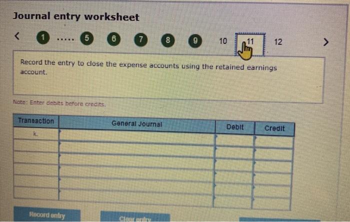 not filled out numbered 10,11,12. Problem 2-6 (Static) Accounting cycle [LO2-3, 2-4,2-5,