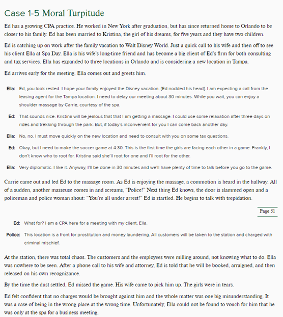 1. Does the case has any bearings on Ed's ability to