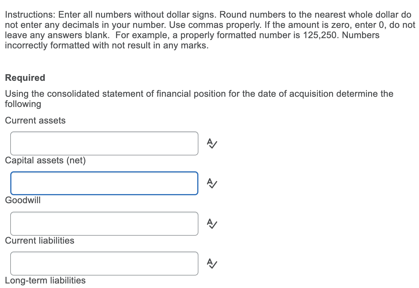 not balance. Please and thank you. My consolidation worksheet does not balance.