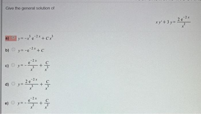 y=x46 b) xy+2y12=0 c) y2y+6=0 d) xy+2y6=0 e) y+2xy6=0 f) None of