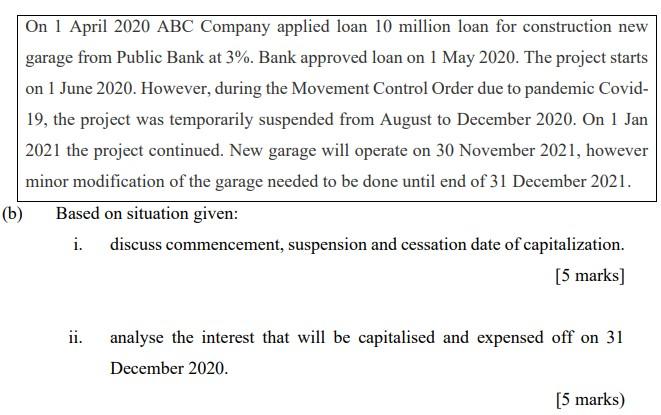  URGENT !!!! PLEASE ANSWER ASAPP !!!!!!!!! On 1 April 2020 ABC