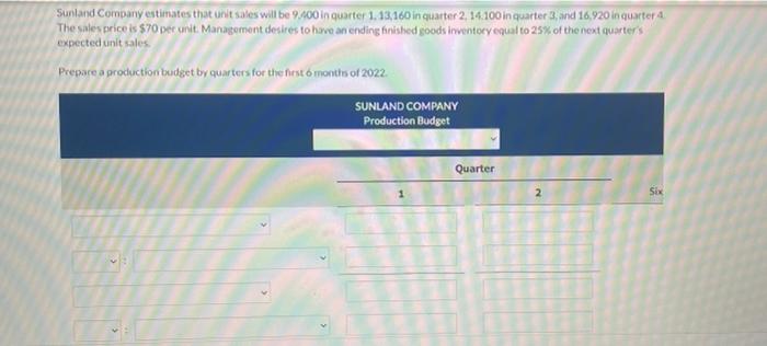 Answer all boxesThere is a fifth column not shown in the picture,