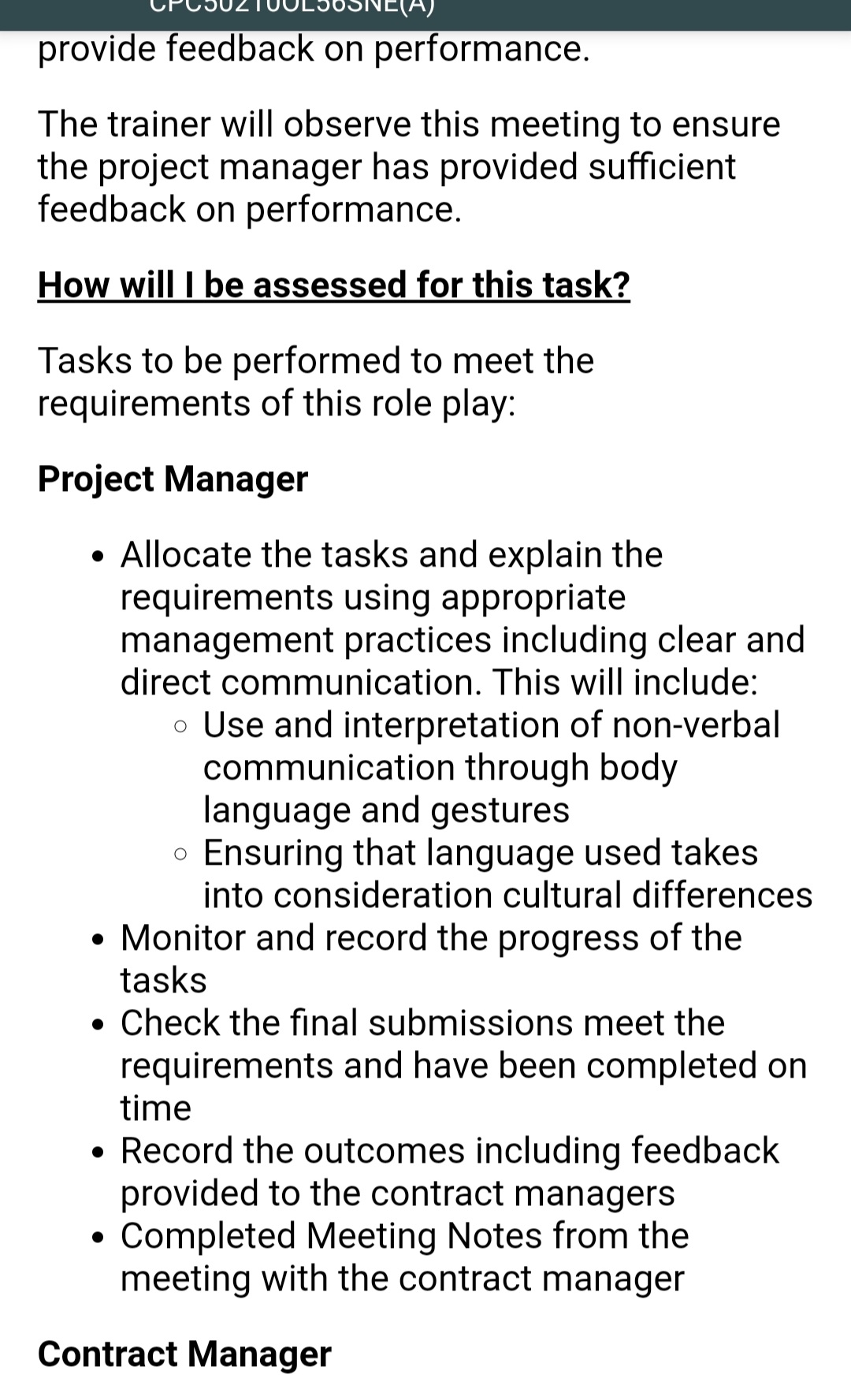 with industry requirements Scenario 1 The site fencing has arrived and has